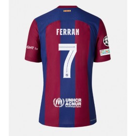 Barcelona Ferran Torres #7 Hemmakläder 2023-24 Kortärmad